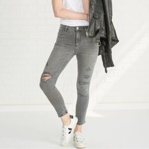 AGOLDE grey Feel Good Sophie cropped 5 pocket casual Trendy Stretch jeans 24